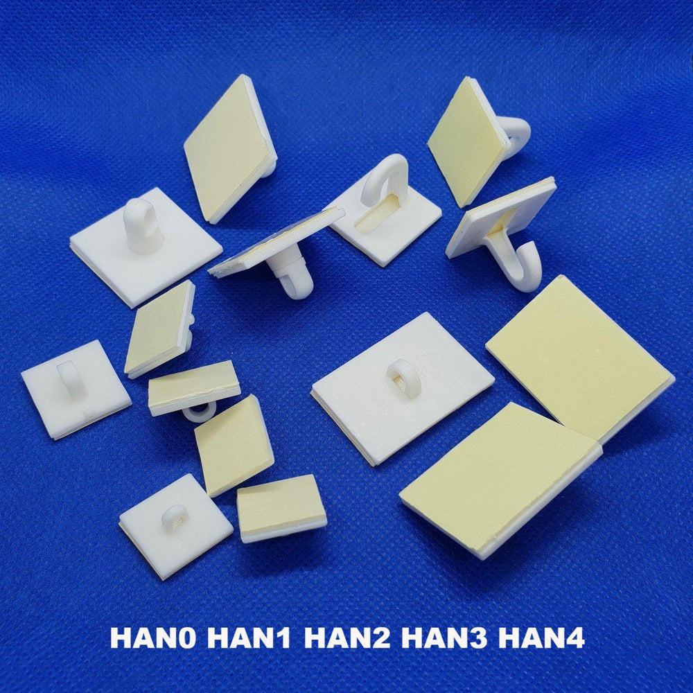 Ceiling Hanger Plastic Hooks Adhesive Base HAN0 HAN1 HAN2 HAN3 HAN4 — Hang  and Display