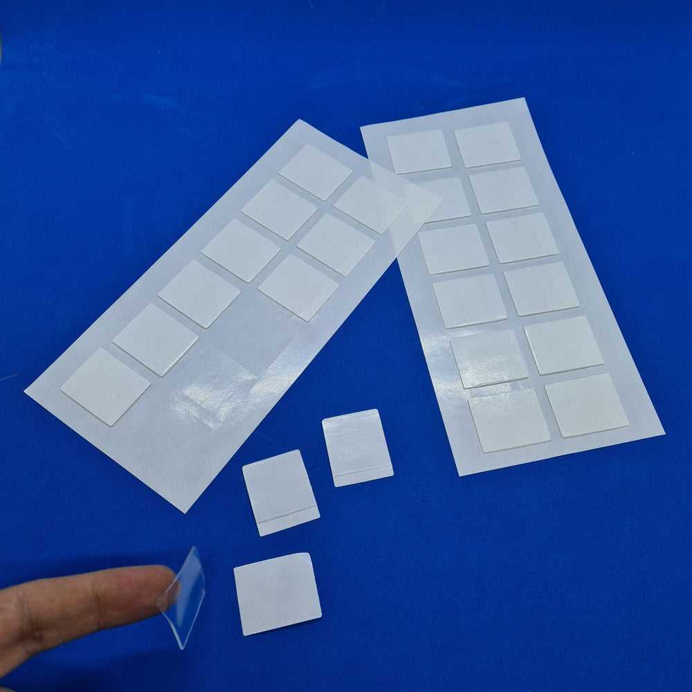 Double Sided Transparent Removable Adhesive Gel Pads on Sheet FOA10/25 —  Hang and Display